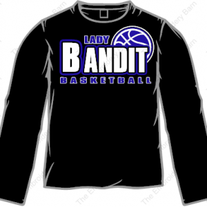 lady bandit basketball long sleeve t-shirt
